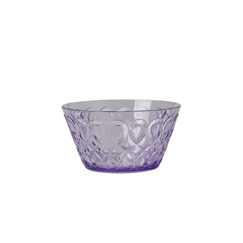 Lavender Swirl Embossed Acrylic Small Bowl Rice DK